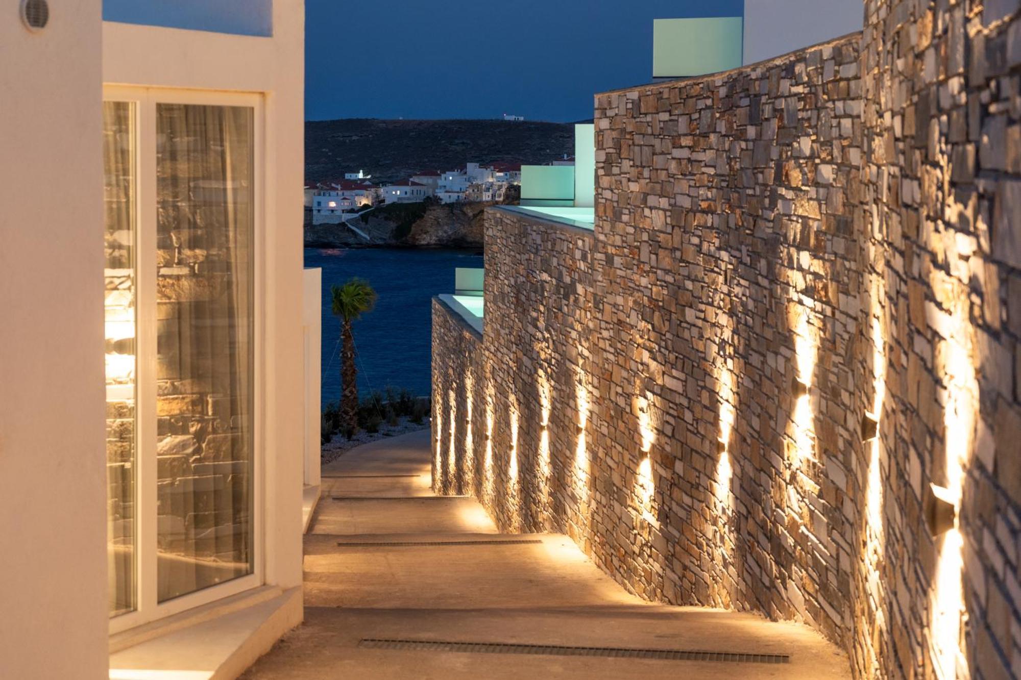 Golden Vista, Beachfront Suites By Explore Andros Bagian luar foto