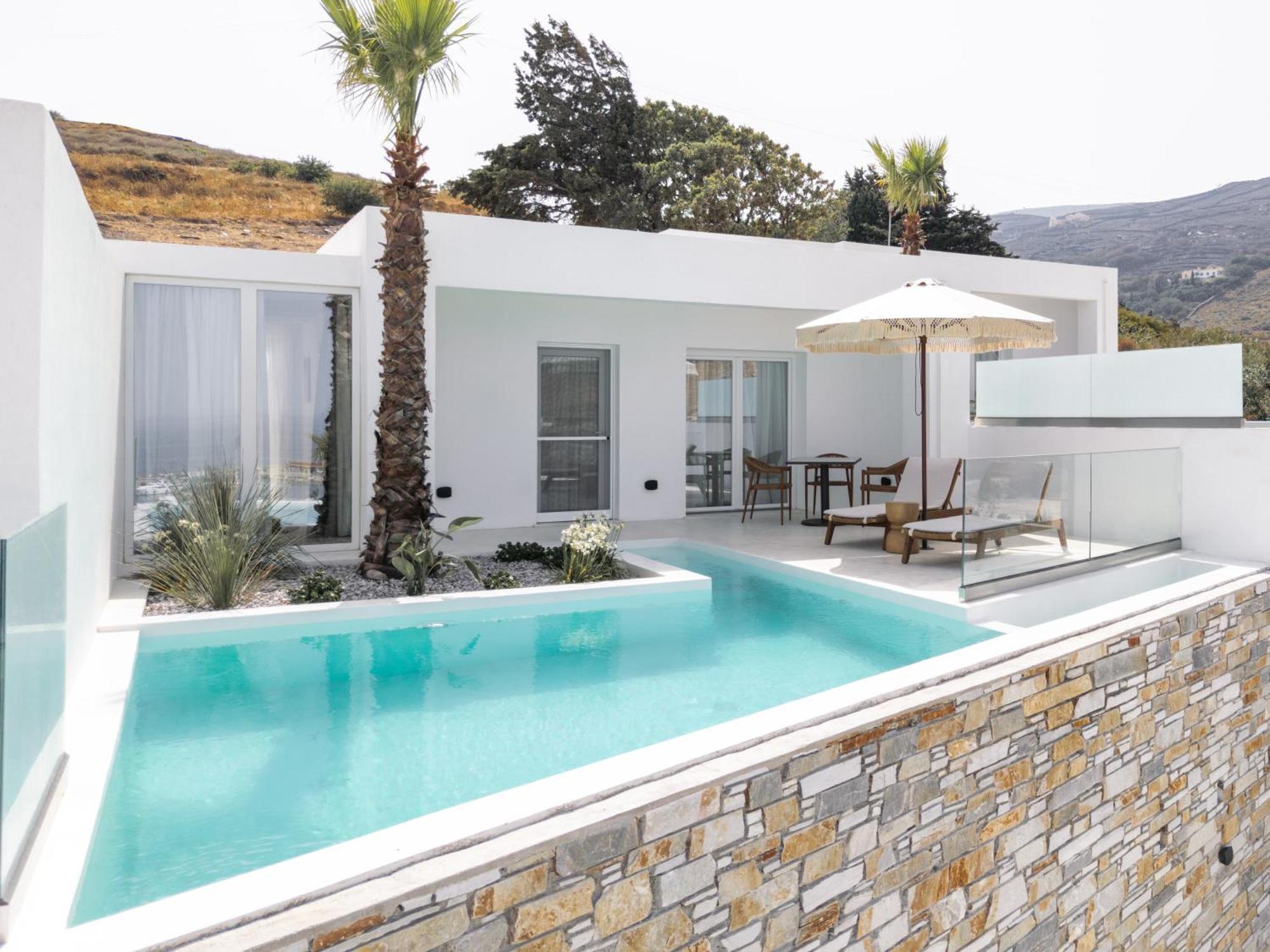 Golden Vista, Beachfront Suites By Explore Andros Bagian luar foto