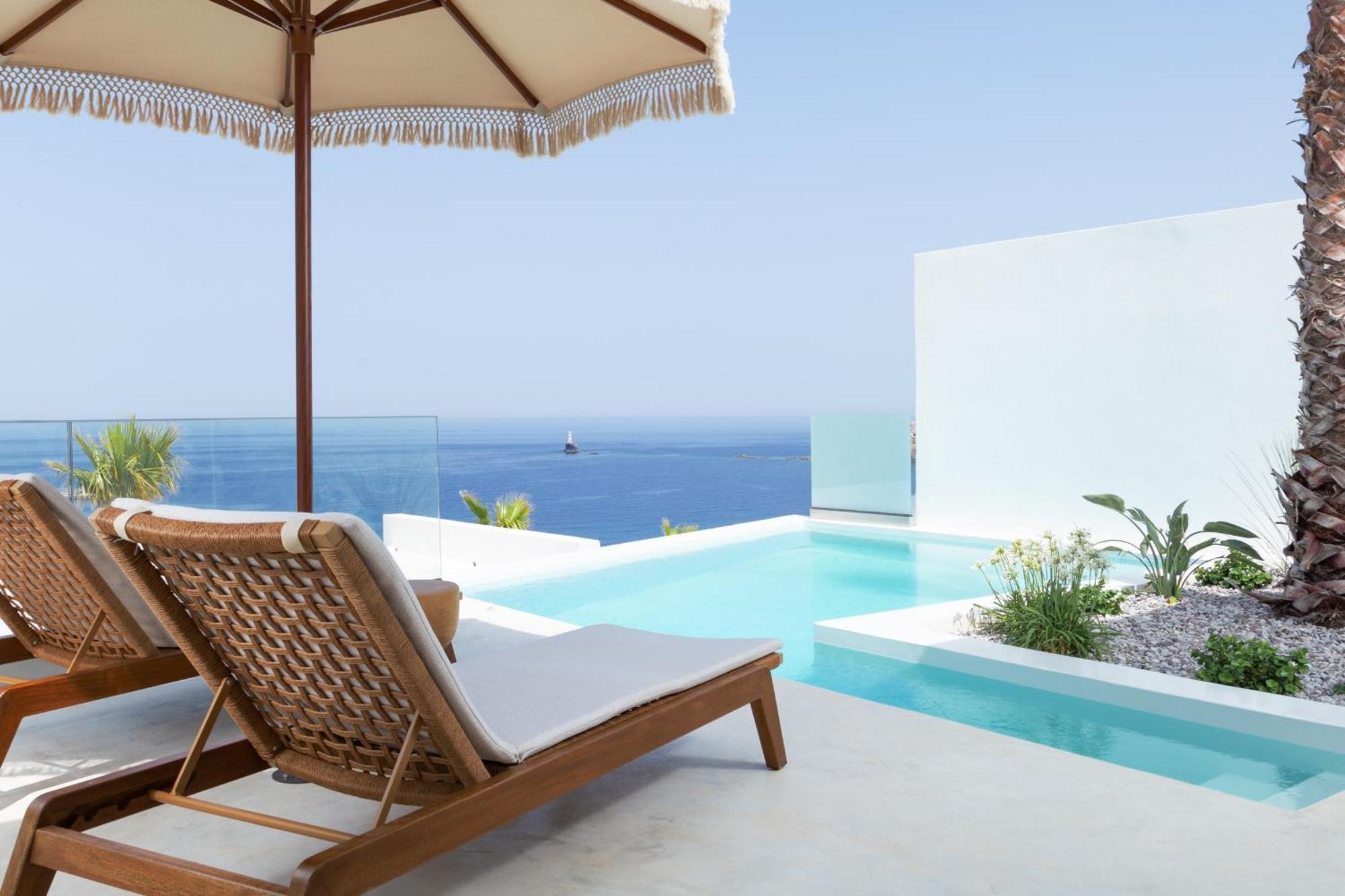 Golden Vista, Beachfront Suites By Explore Andros Bagian luar foto